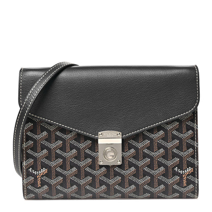 Goyard Goyardine Calfskin Chypre Wallet Pouch Navy 1 of 10