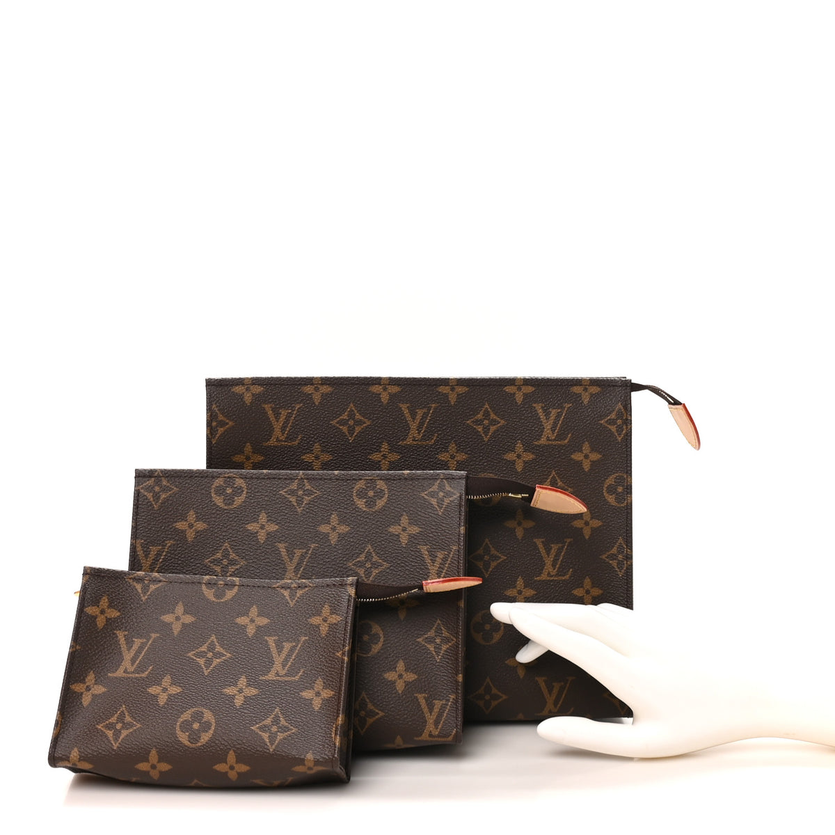 Louis Vuitton Monogram Trio Toilet Pouch Set 2 of 9
