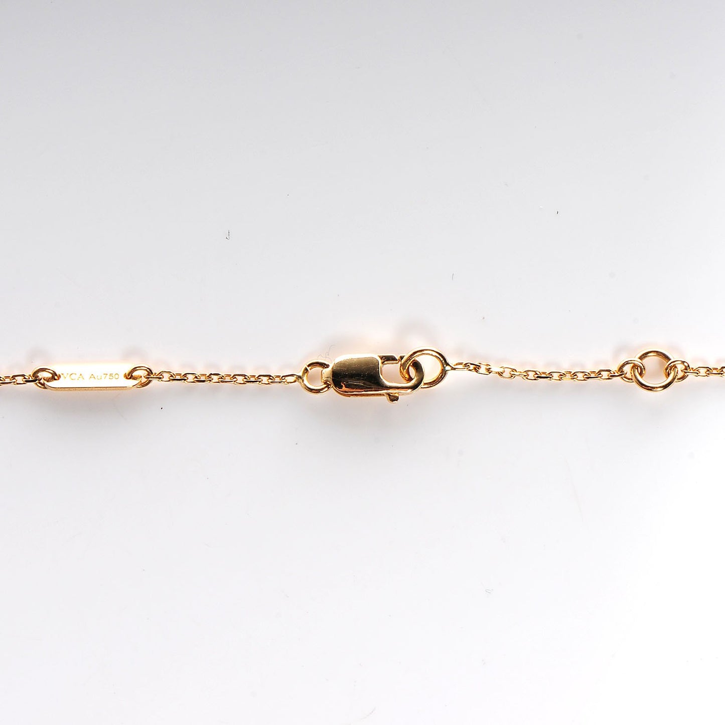 18K Rose Gold Mother of Pearl Sweet Alhambra Heart Pendant Necklace