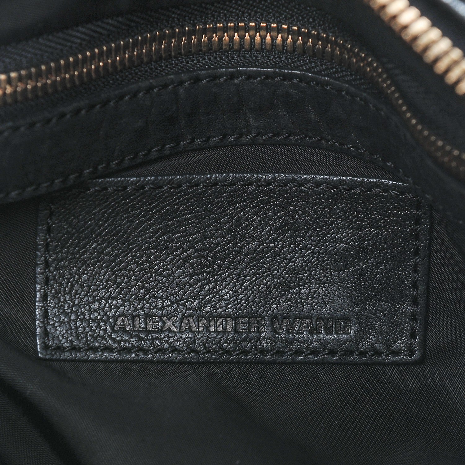 Alexander Wang Pebbled Lambskin Rocco Black Antique Brass Hardware 6 of 9
