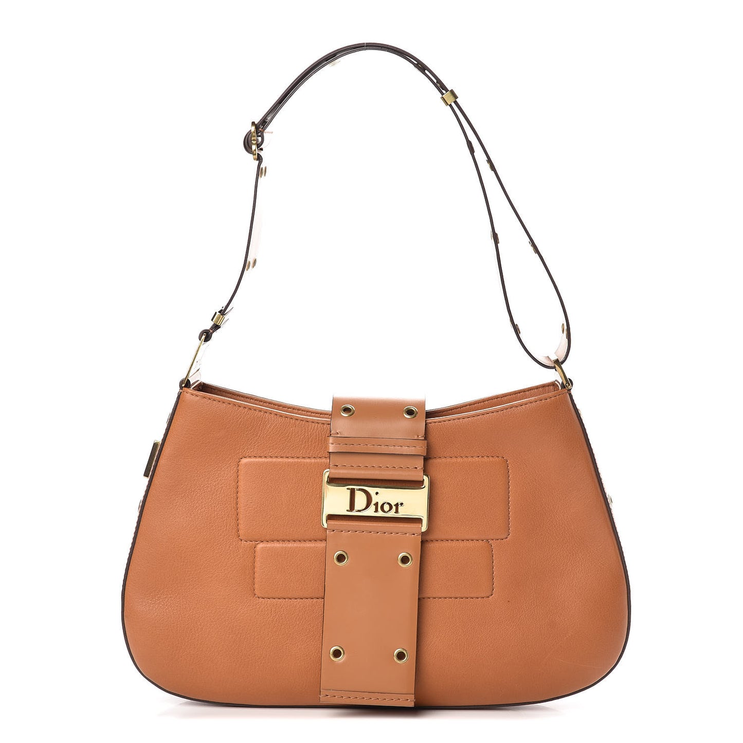 Calfskin Street Chic Large Columbus Ave Beige