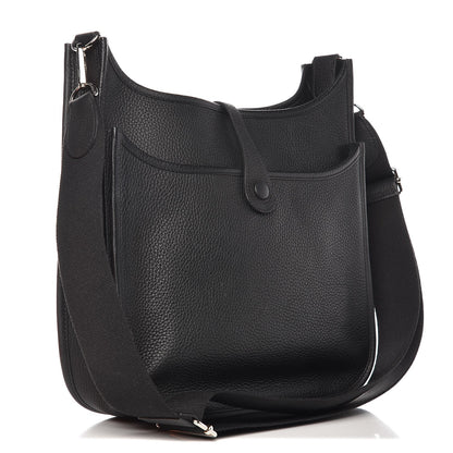 Hermes Taurillon Clemence Evelyne III PM Black 3 of 10