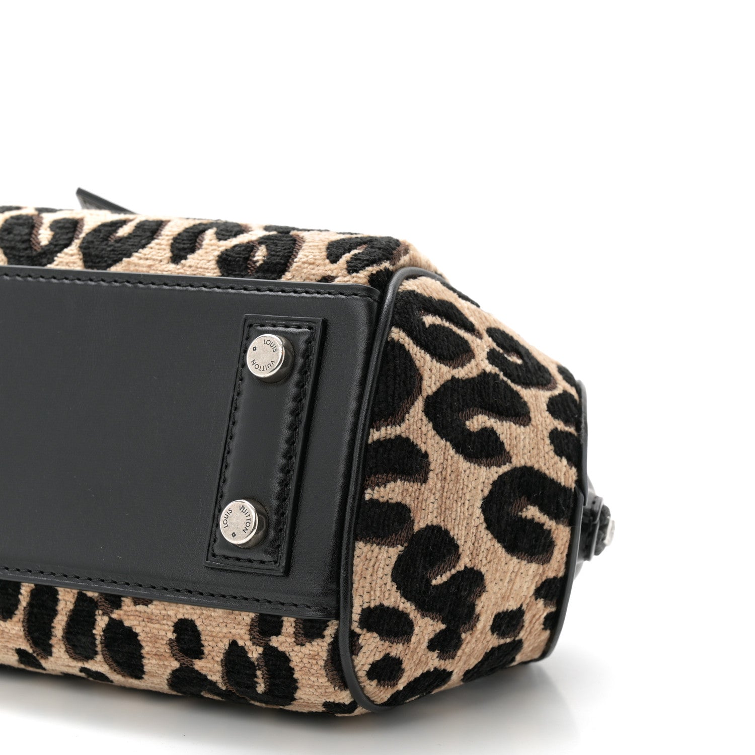 Louis Vuitton Jacquard Velvet Leopard Print Stephen Sprouse Baby Bag 10 of 10