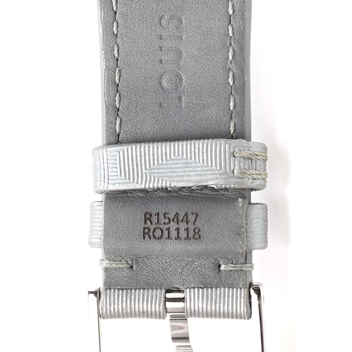 Louis Vuitton Monogram Satellite Tambour 10mm Watch Strap Silver 3 of 7