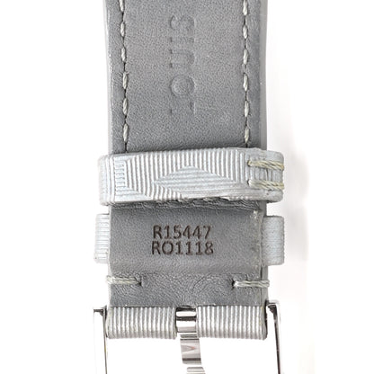 Louis Vuitton Monogram Satellite Tambour 10mm Watch Strap Silver 3 of 7