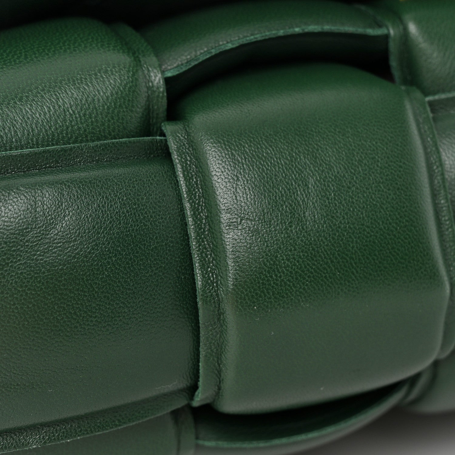 Bottega Veneta Lambskin Maxi Intreccio Padded Chain Cassette Crossbody Bag Raintree 12 of 13