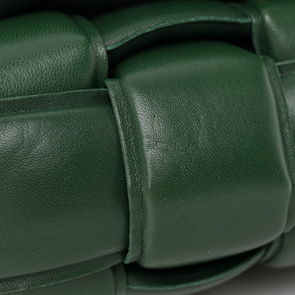Bottega Veneta Lambskin Maxi Intreccio Padded Chain Cassette Crossbody Bag Raintree 12 of 13