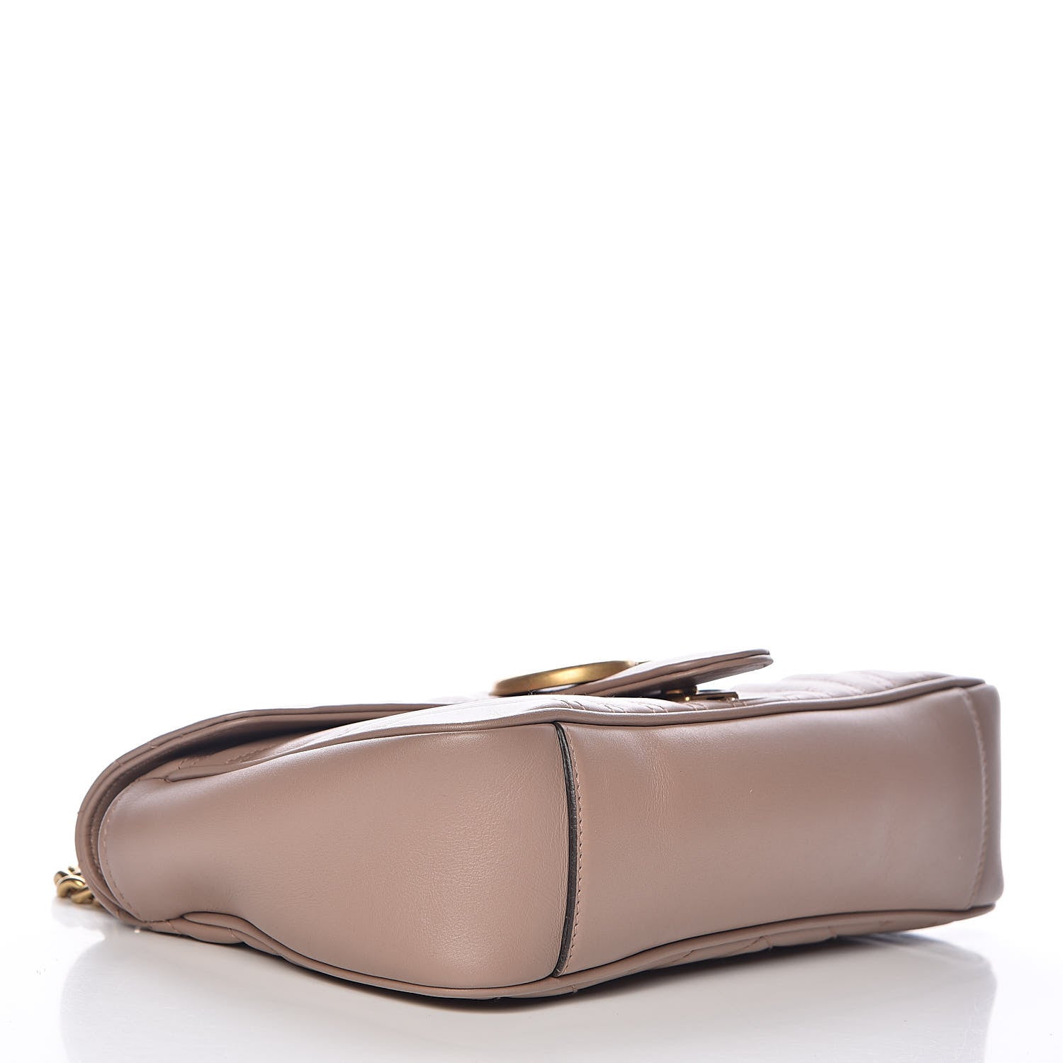 Gucci Calfskin Matelasse Small GG Marmont Shoulder Bag Porcelain Rose 4 of 12