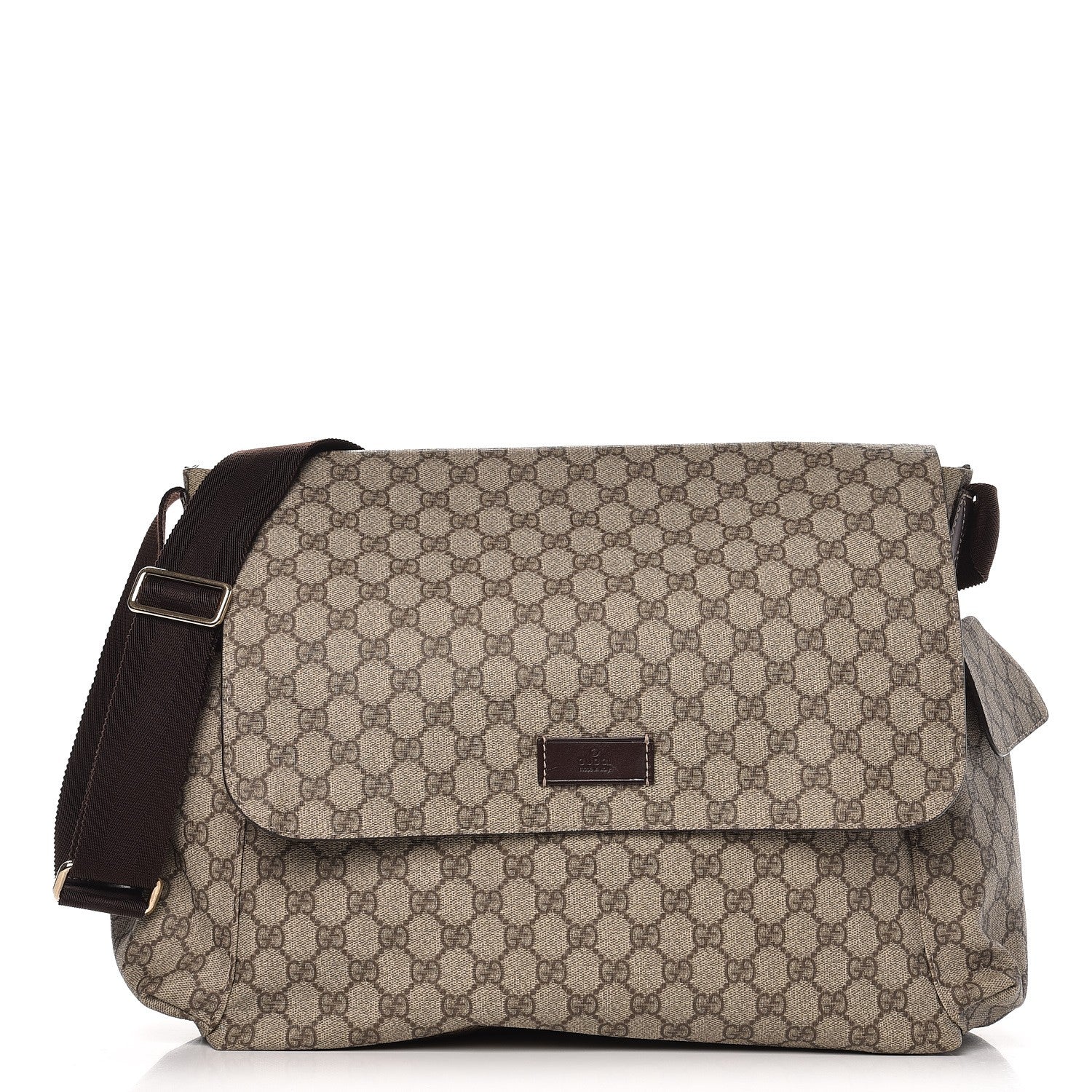 Gucci GG Plus Monogram Messenger Diaper Bag Dark Brown 1 of 9