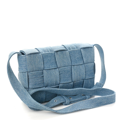 Bottega Veneta Denim Maxi Intrecciato Cassette Crossbody Bag Washed Indigo 2 of 9