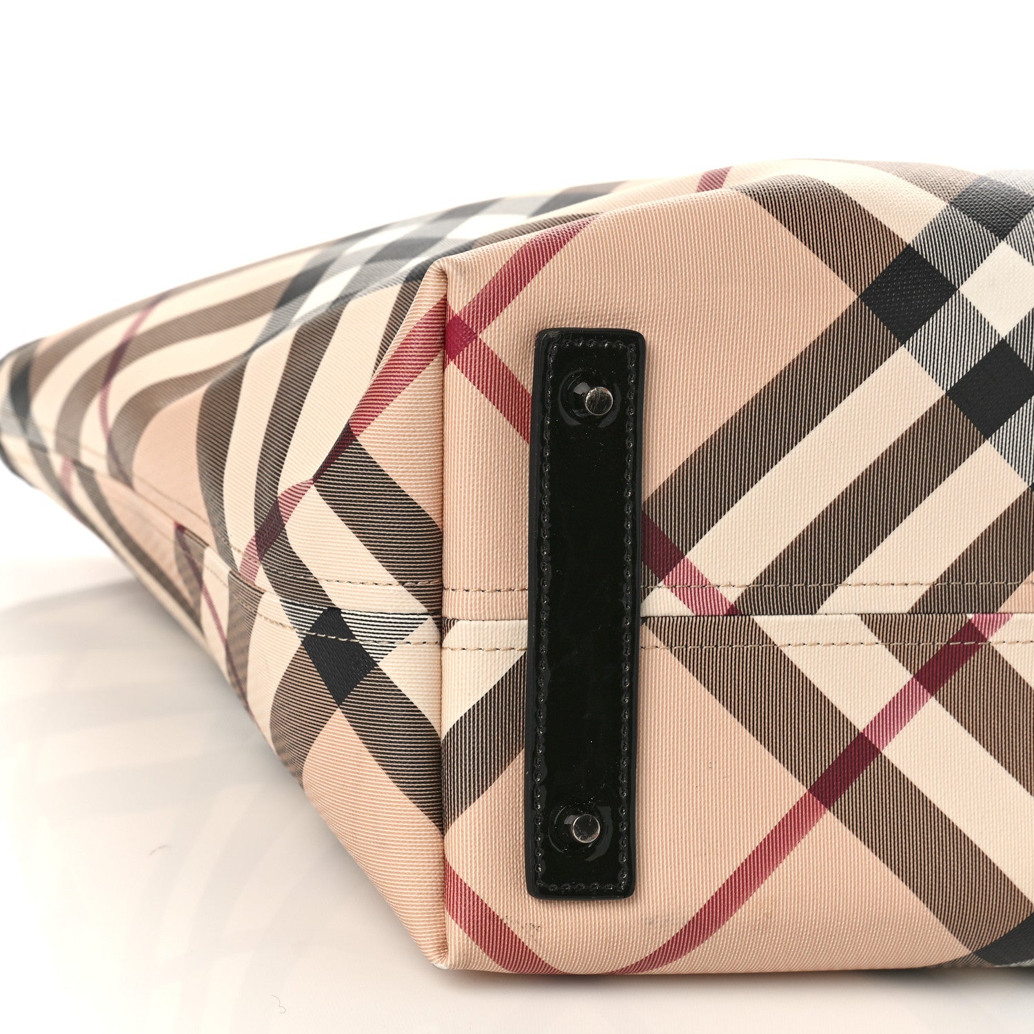 Burberry Supernova Check Large Nickie Tote Black 7 of 9