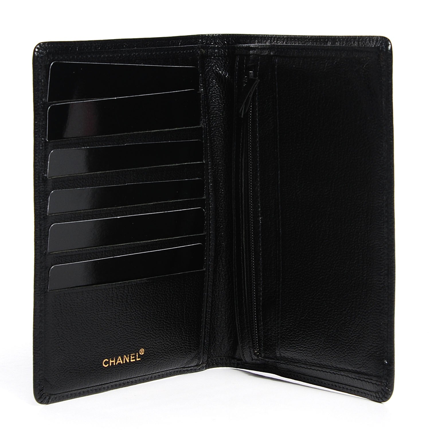 Chanel Caviar Compact Wallet Black 4 of 8