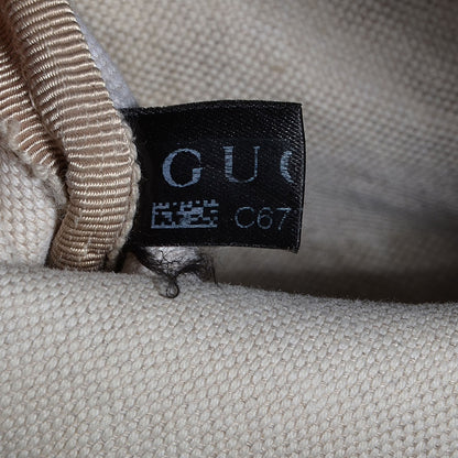 Gucci GG Plus Monogram Large Flat Messenger Bag Beige Blue 8 of 9