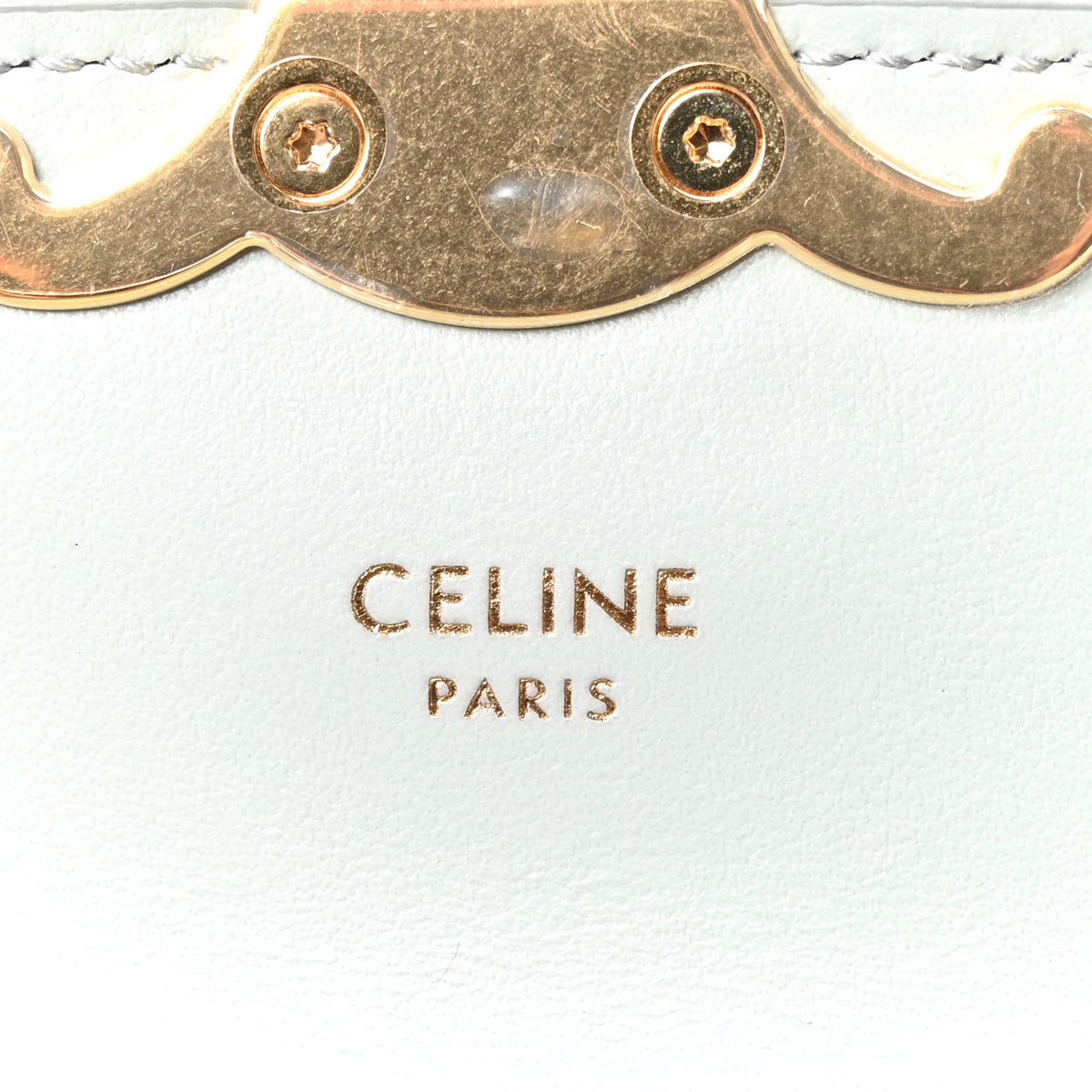 Celine Shiny Calfskin Mini Triomphe Ice Blue 5 of 10