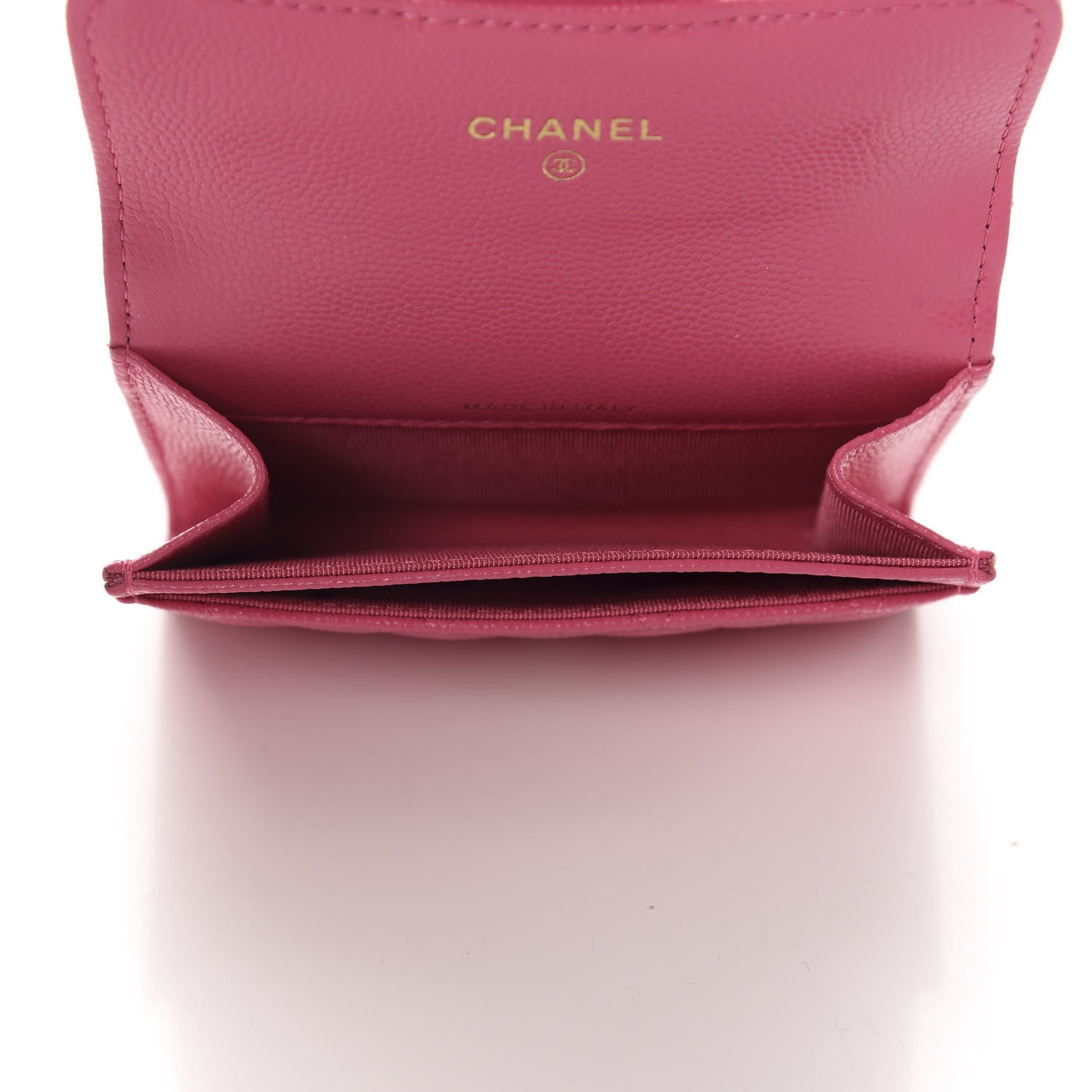 Chanel Caviar Quilted Flap Card Holder Wallet Pink 5 of 9