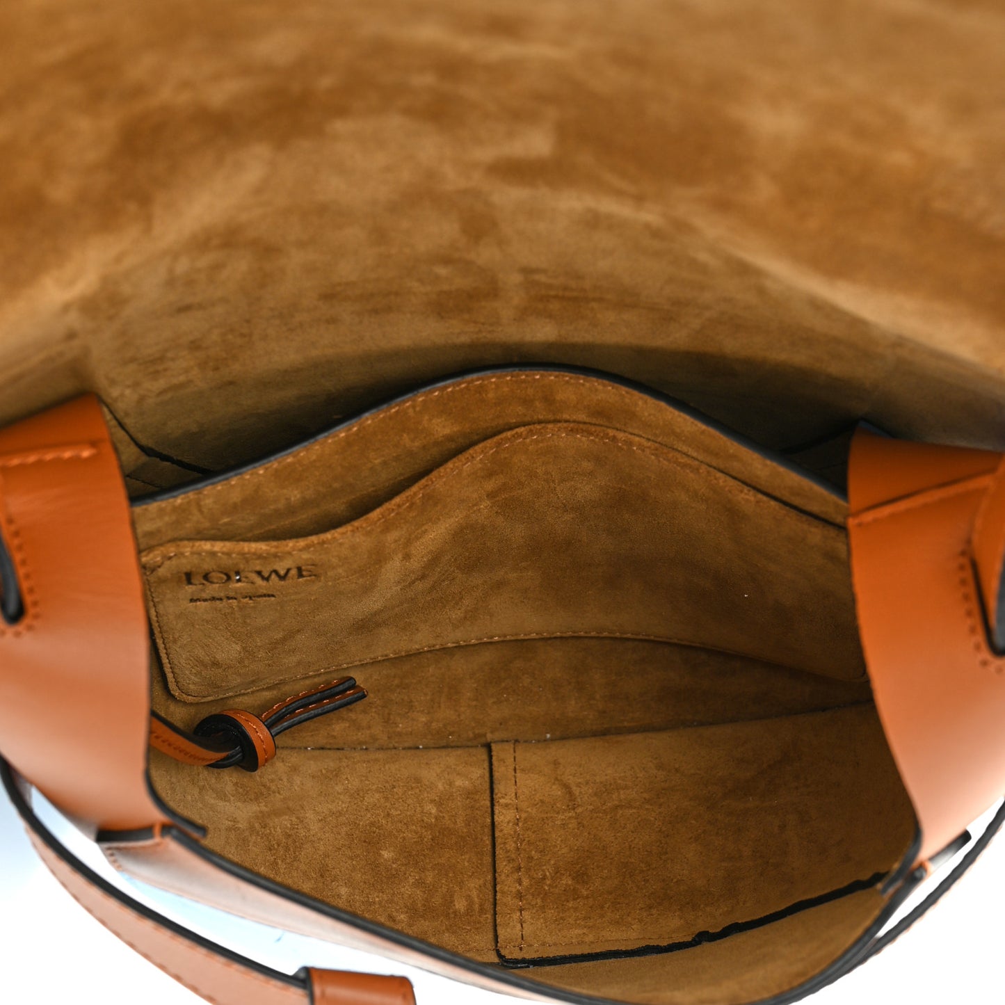 Calfskin Small Gate Crossbody Bag Tan Sky Blue