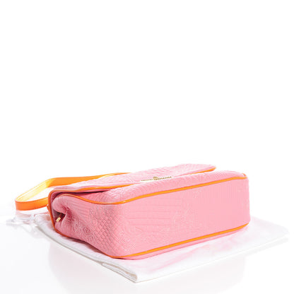 Versace Leather Microvanitas Quilted New Icon Handbag Pink 4 of 11