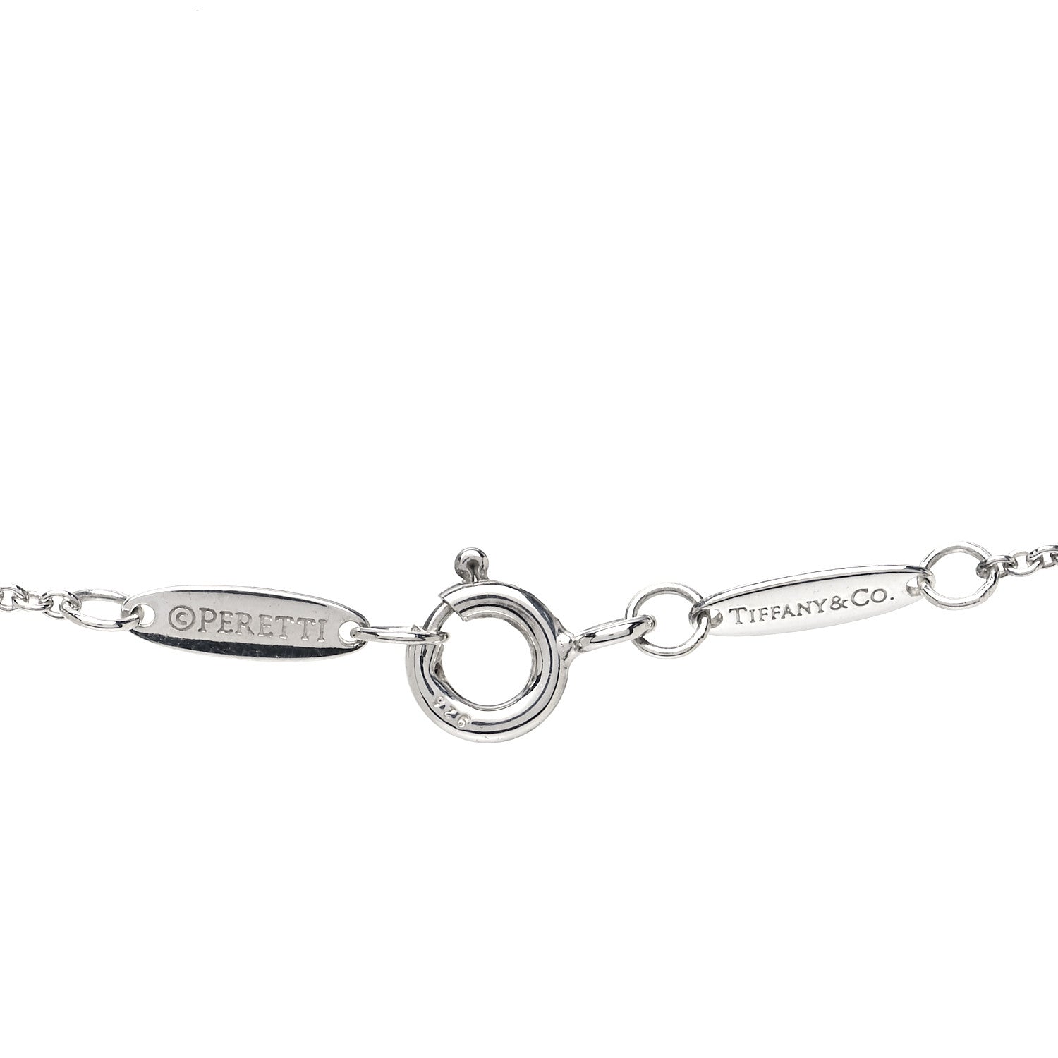 Tiffany Sterling Silver Elsa Peretti Letter J Pendant Necklace 5 of 5