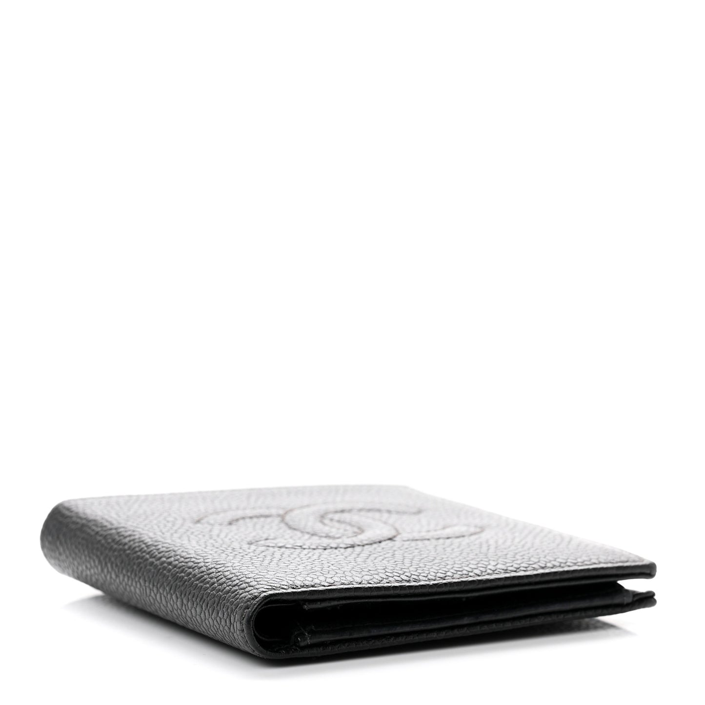 Caviar Mens Timeless CC Bi-Fold Wallet Black