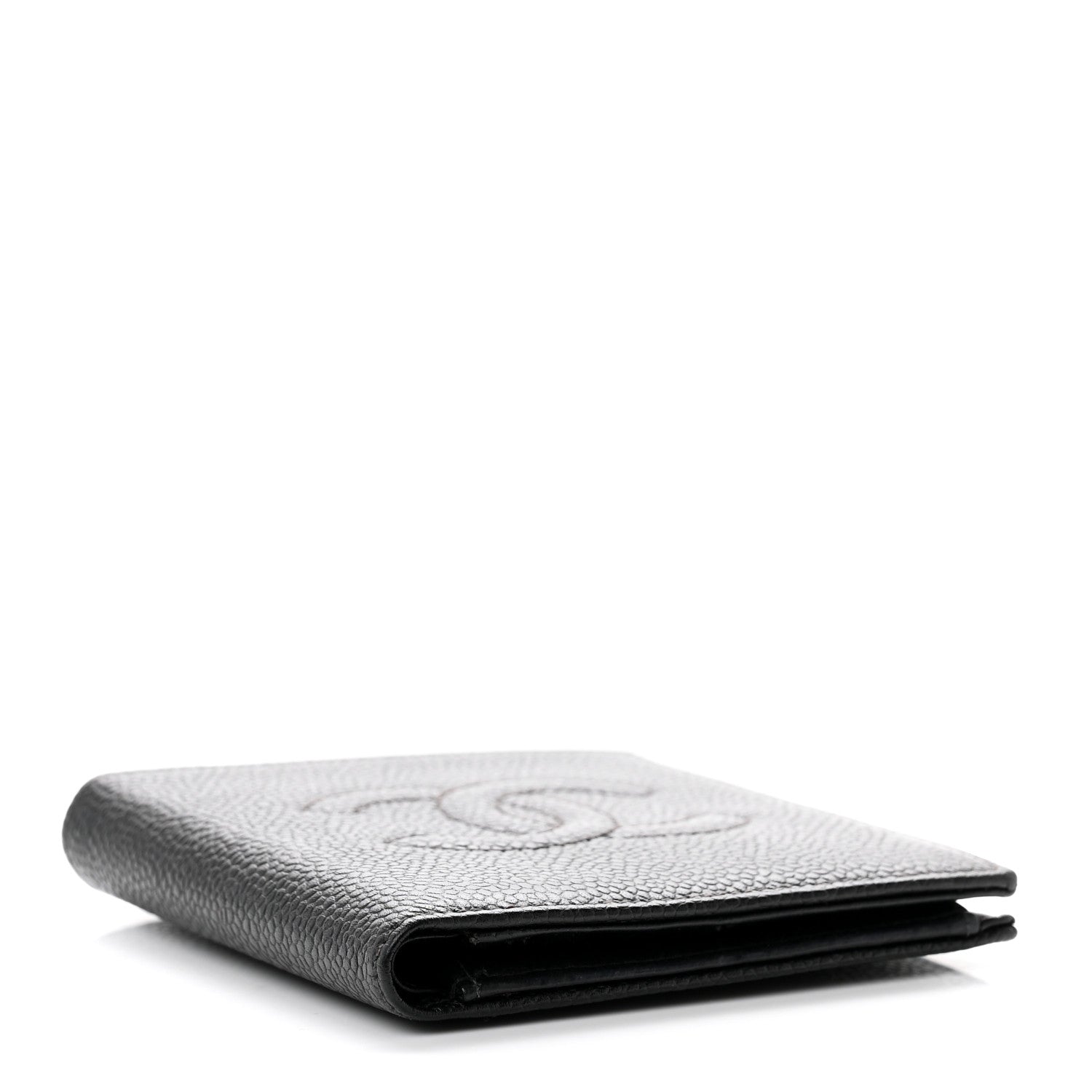 Chanel Caviar Mens Timeless CC Bi-Fold Wallet Black 4 of 8