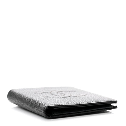 Chanel Caviar Mens Timeless CC Bi-Fold Wallet Black 4 of 8