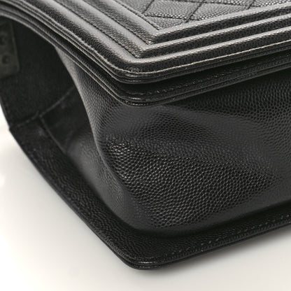 Chanel Caviar Quilted Medium Boy Flap Black 7 of 12