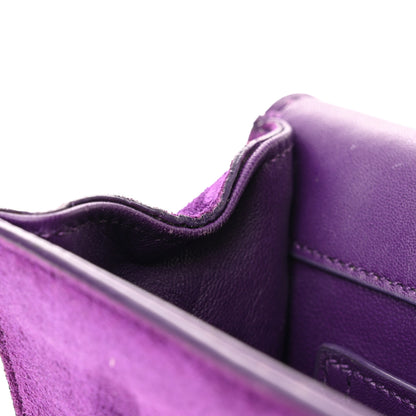 Saint Laurent Suede Small Classic Monogram Kate Tassel Satchel Purple 10 of 12