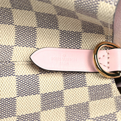 Louis Vuitton Damier Azur Neonoe MM Eau De Rose 6 of 8