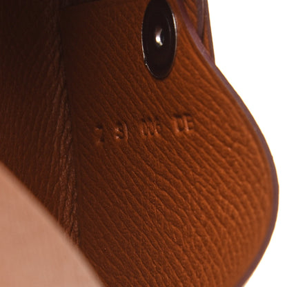 Hermes Epsom Calvi Card Case Gold 7 of 8