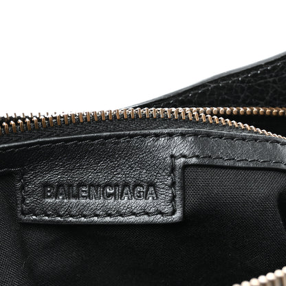 Balenciaga Agneau Arena Classic Hardware Le City First Bag Black 6 of 10