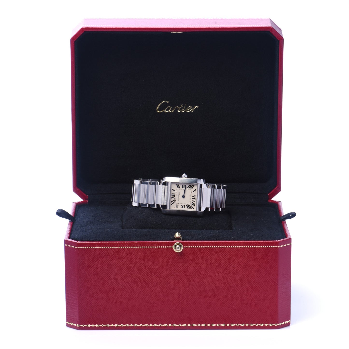 Stainless Steel 25mm Tank Francaise Quartz Watch