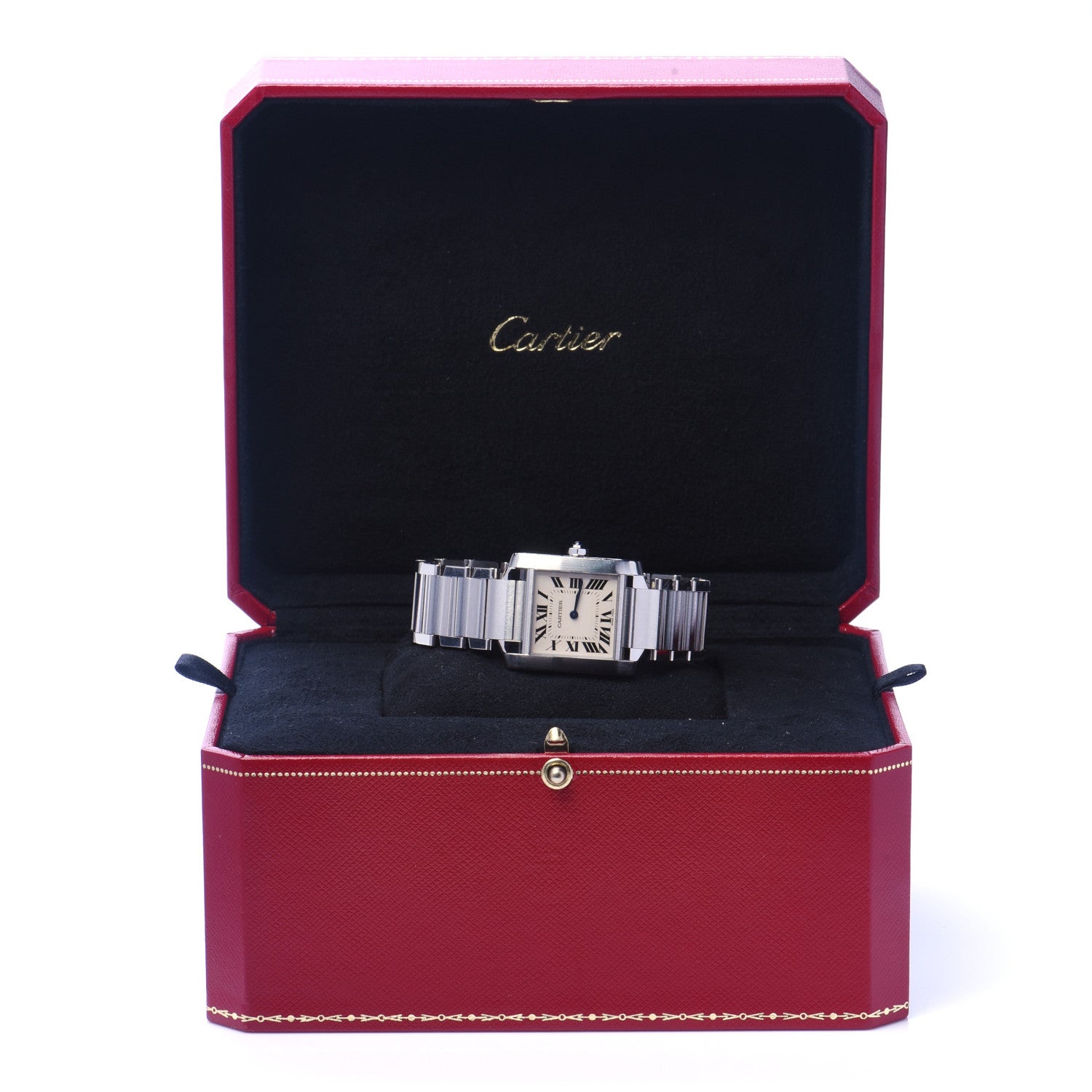 Cartier Stainless Steel 25mm Tank Francaise Quartz Watch 6 of 6