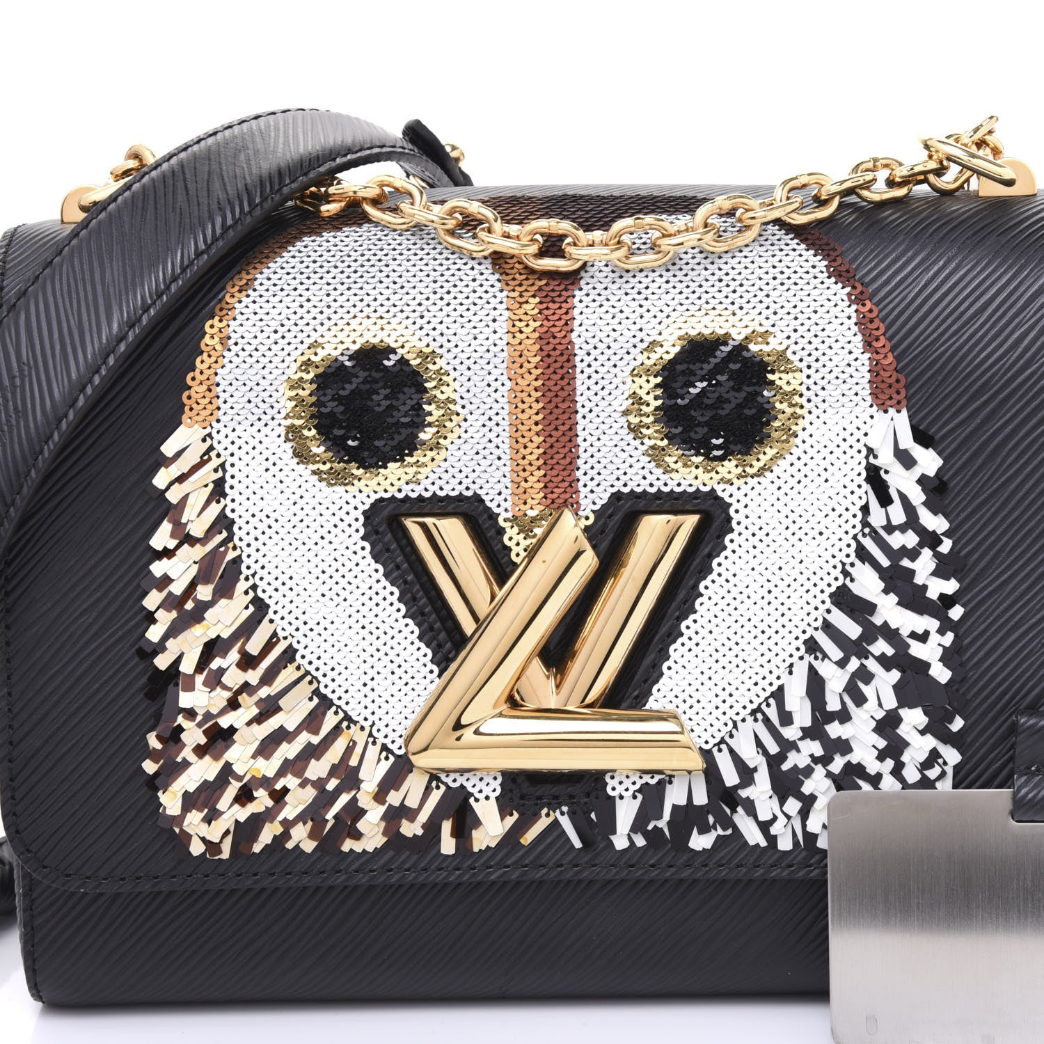 Louis Vuitton Epi Sequins Twist Shoulder Bag MM Black 8 of 8