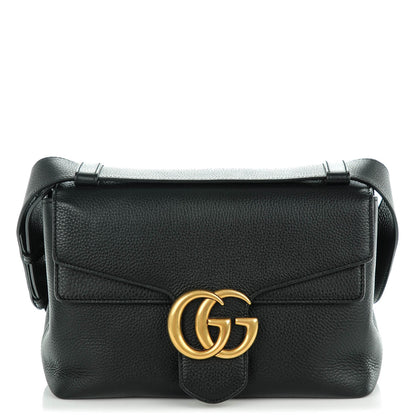 Gucci Cellarius Calfskin GG Marmont Shoulder Bag Black 1 of 7