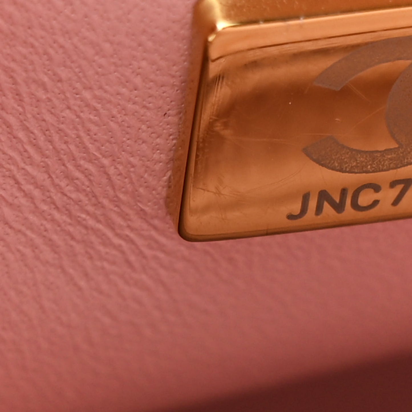 Lambskin Quilted Mini Square Flap Light Pink