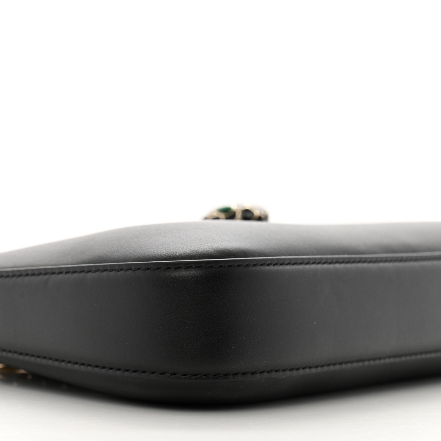 Bulgari Calfskin Serpenti Baia Shoulder Bag Black 8 of 10