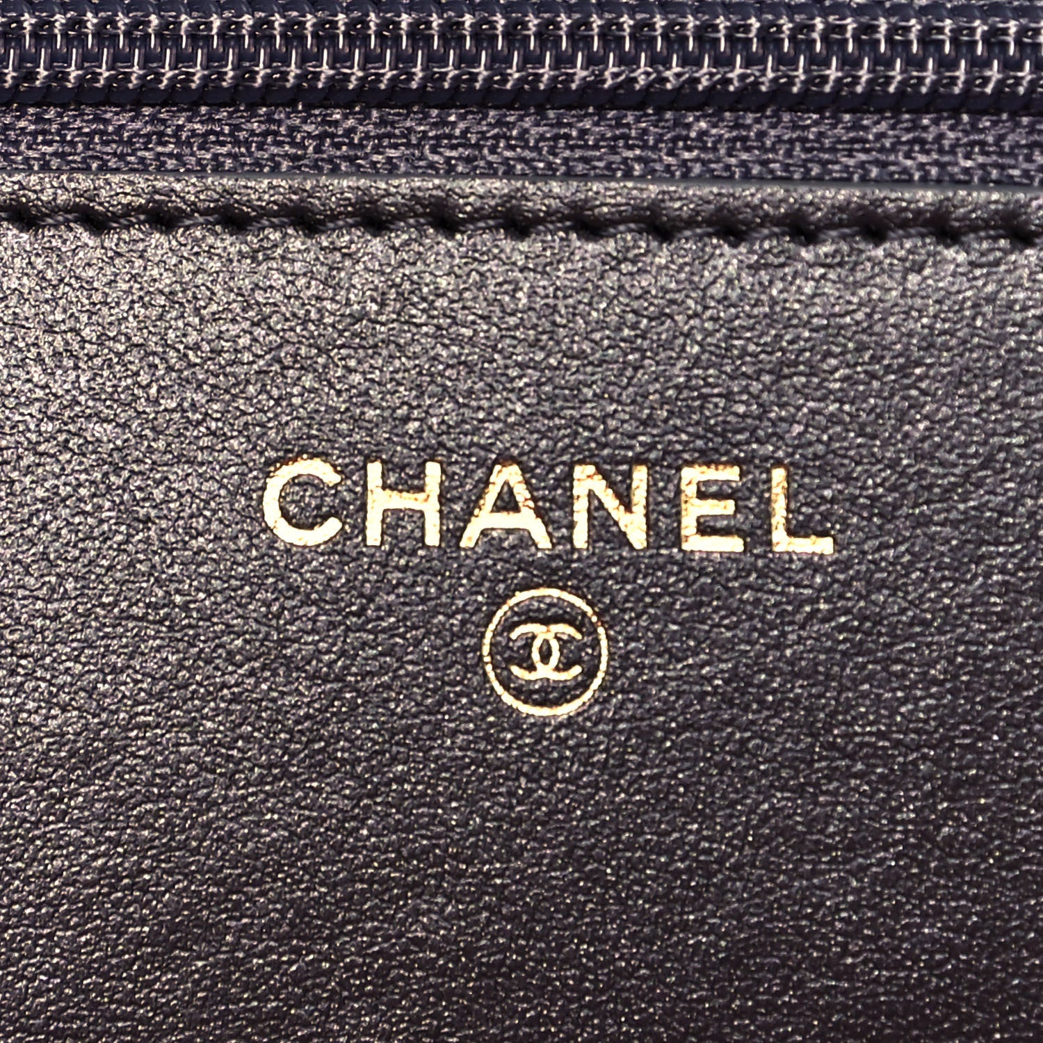 Chanel Sequin Quilted Chanel 19 Wallet On Chain WOC Silver 5 of 8