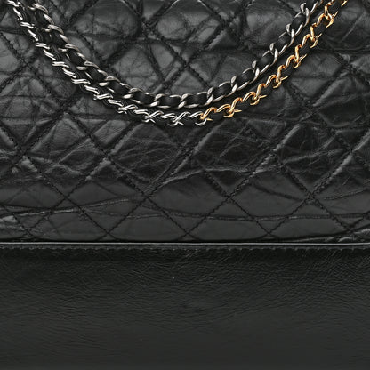 Chanel Aged Calfskin Quilted Medium Gabrielle Hobo Black 8 of 12