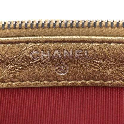 Chanel Metallic Aged Calfskin Quilted Small Gabrielle Clutch With Chain Gold 7 of 11
