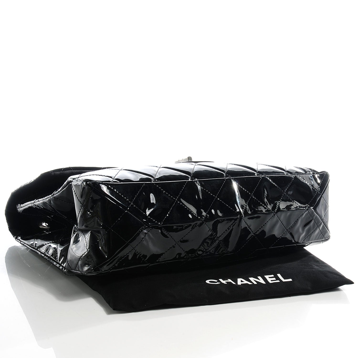 Chanel Vinyl XXL Reissue Flap Black 4 of 8