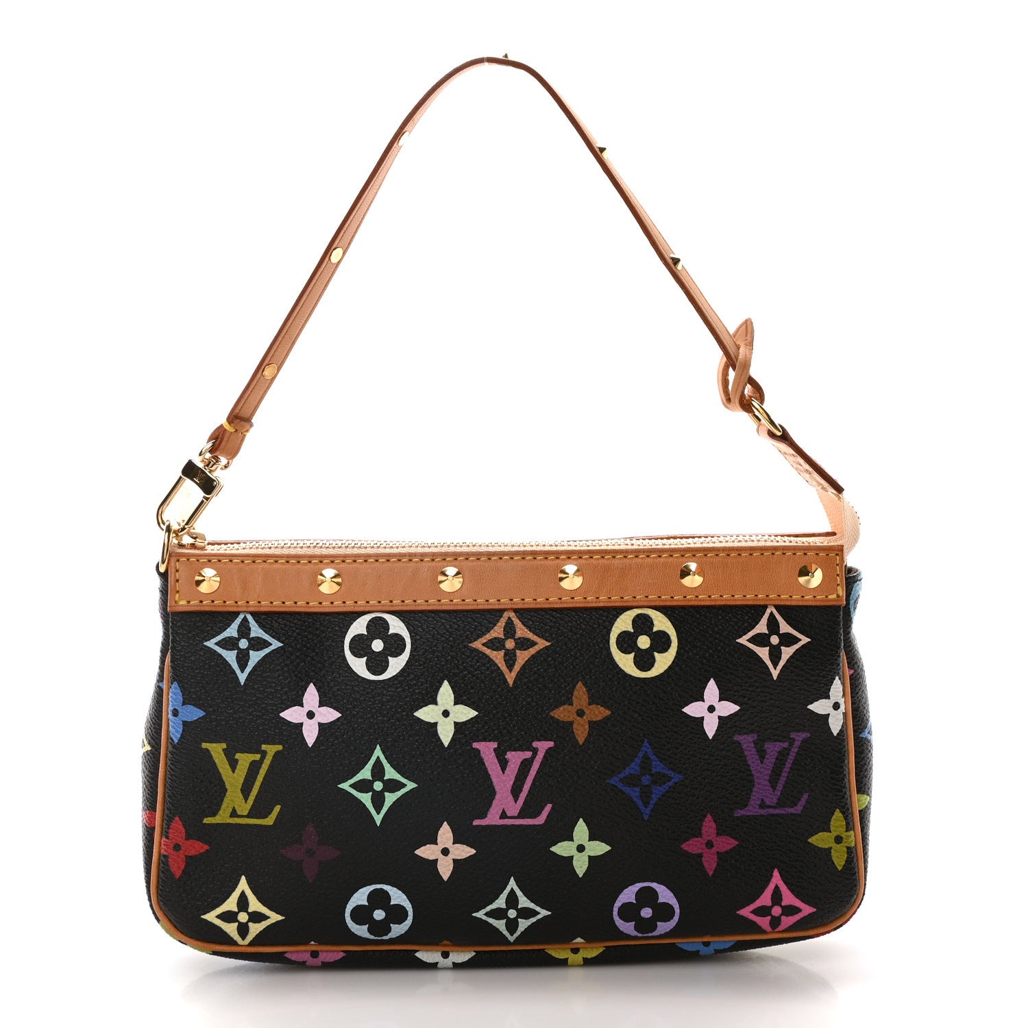 Louis Vuitton Monogram Multicolor Pochette Accessories Black 1 of 9