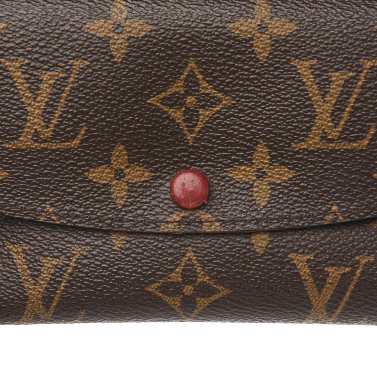 Louis Vuitton Monogram Emilie Wallet Red 8 of 12