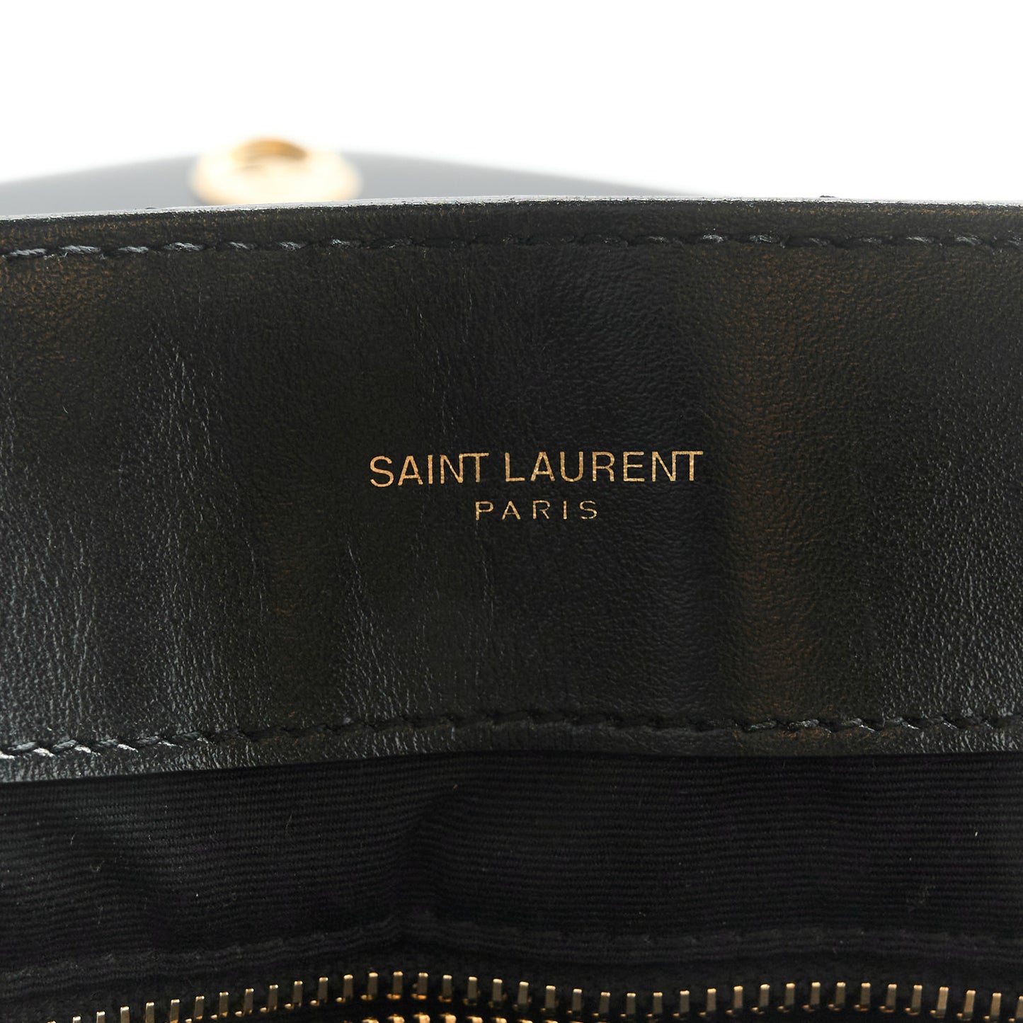 Calfskin Y Quilted Monogram Large Loulou Chain Satchel Black