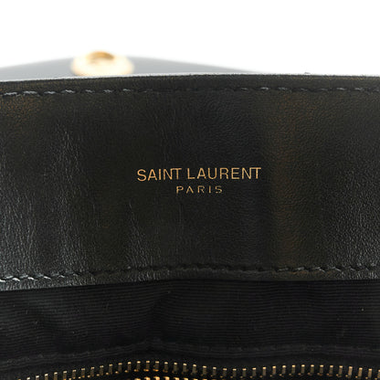 Saint Laurent Calfskin Y Quilted Monogram Large Loulou Chain Satchel Black 6 of 11