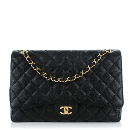 Chanel Caviar Quilted Maxi Single Flap Black 1 of 8