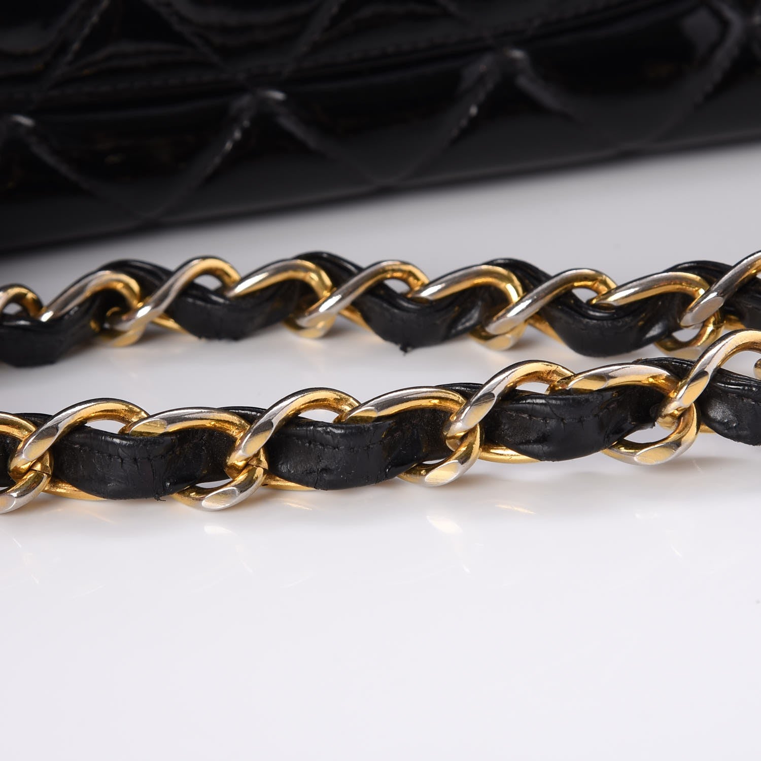 Chanel Patent Quilted XL Flap Bag Black 19 of 21