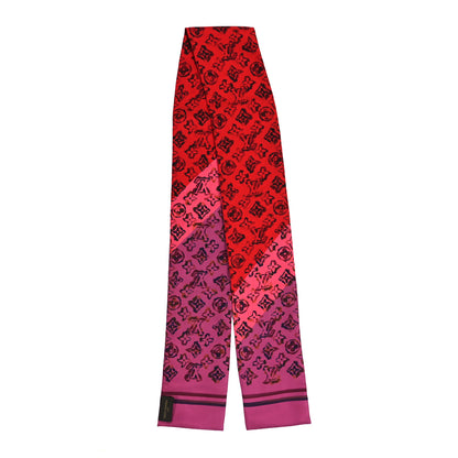 Louis Vuitton Silk Monogram Rainbow Giant Bandeau Coquelicot 2 of 4