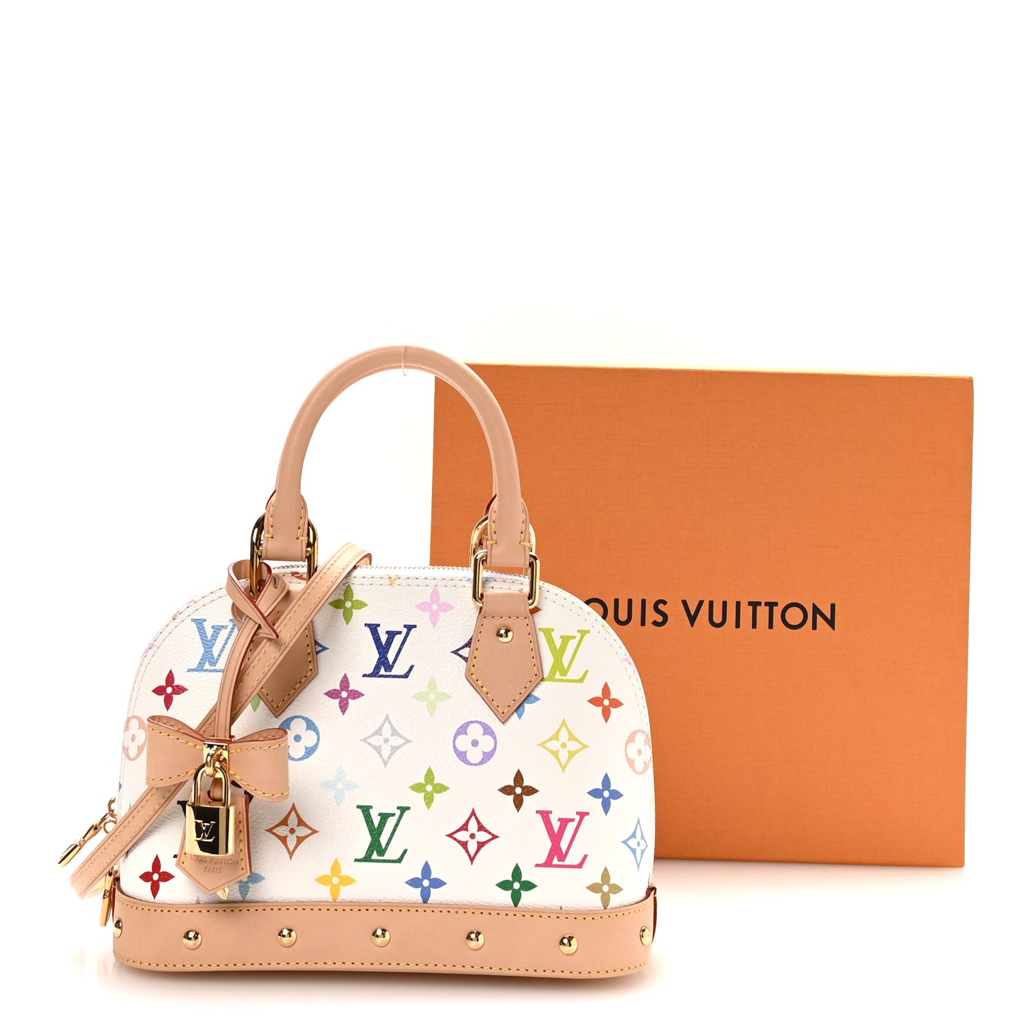 Louis Vuitton LV x TM Monogram Multicolor Alma BB White 11 of 11