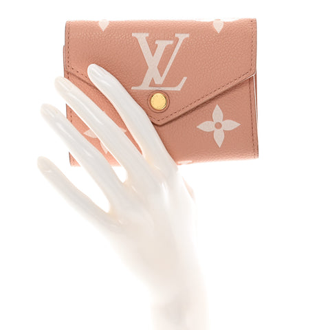 Empreinte Monogram Giant Victorine Wallet Rose Trianon Creme