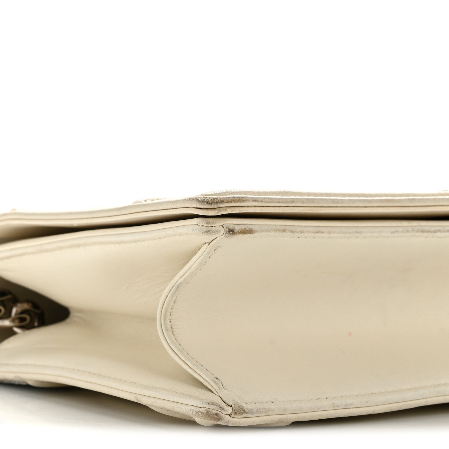 Christian Dior Lambskin Sequin Medium Diorama Flap Bag White 9 of 16